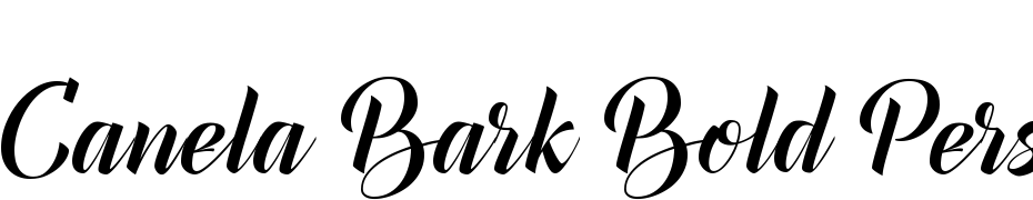 Canela Bark Bold Personal Use Yazı tipi ücretsiz indir